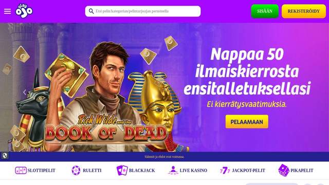 Playojo - casino utländska screenshot